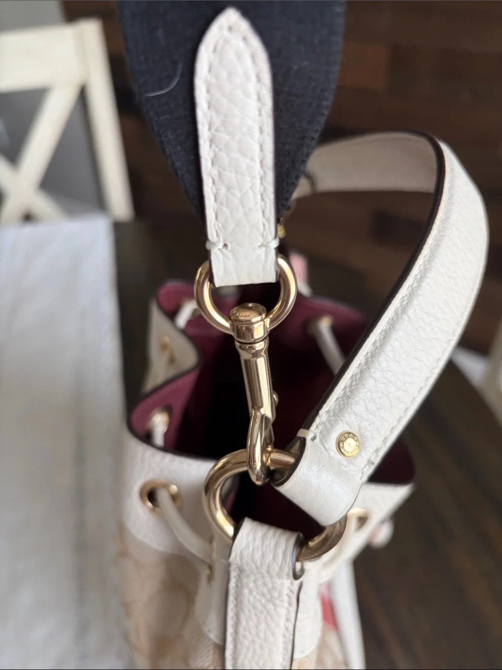 Coach Dempsey Drawstring Bucket Bag - Picture 9 of 13